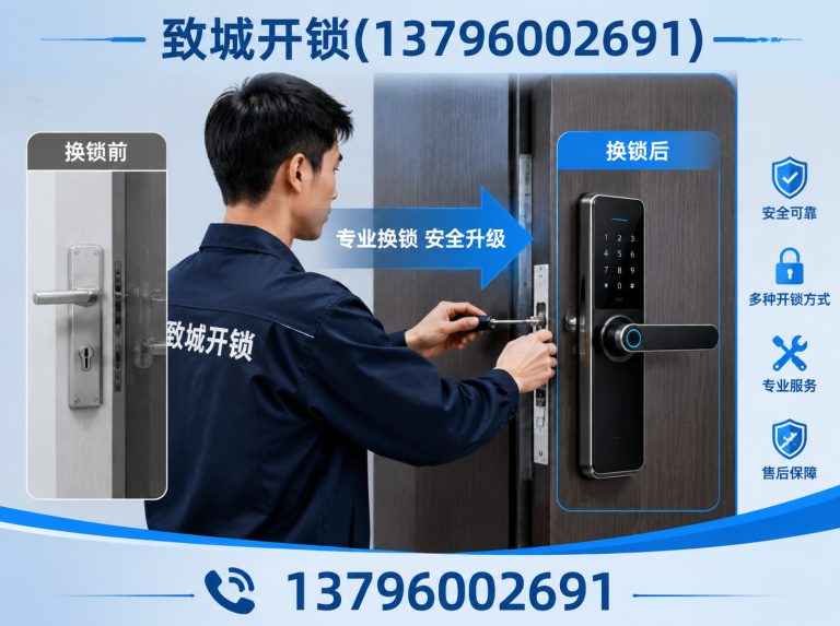 松北区智能锁换锁展示图